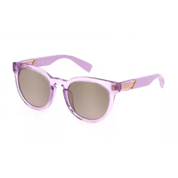 FURLA SFU687-516PFG Women's Sunglasses Havana Acetate Frame Brown Gradient Lens 51mm