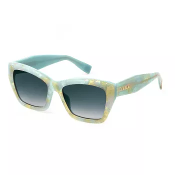 FURLA SFU778-5509E6 Women's Sunglasses - Brown Acetate Frame with Brown Gradient Lenses - 55/18/140 mm