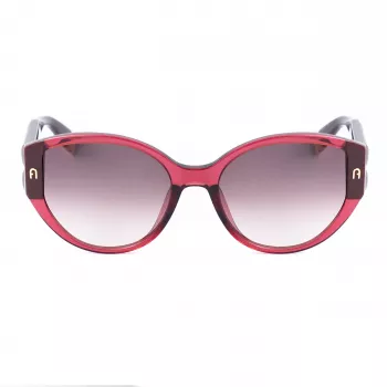 FURLA SFU784-570AFD Women's Sunglasses Havana Acetate Frame Brown Gradient Lens 57/19/140 mm