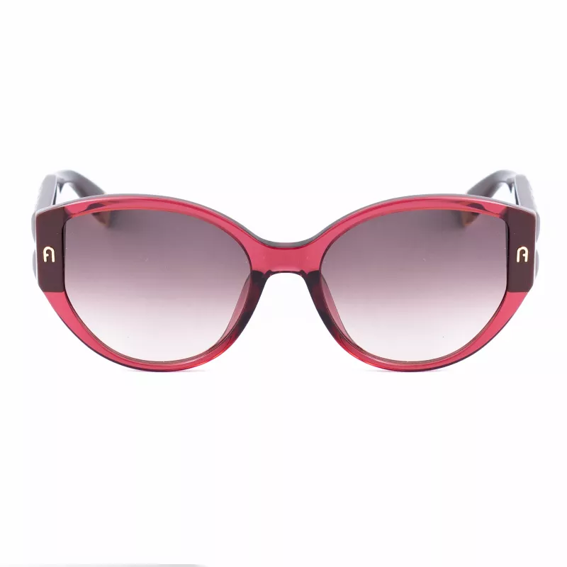 FURLA SFU784-570AFD Women's Sunglasses Havana Acetate Frame Brown Gradient Lens 57/19/140 mm