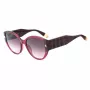 FURLA SFU784-570AFD Women's Sunglasses Havana Acetate Frame Brown Gradient Lens 57/19/140 mm