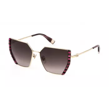FURLA SFU786V570AHL Women's Sunglasses Havana Brown Acetate Frame Brown Gradient Lens 57/14/140 mm