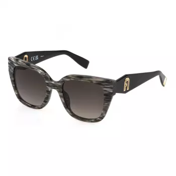 Furla SFU812-5306BZ Women's Sunglasses Brown Havana Frame Brown Gradient Lens 53mm