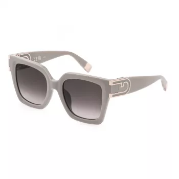 Furla SFU878 Women's Cat Eye Sunglasses, Havana Brown Frame, Brown Gradient Lenses, 52mm SFU878-520AEC
