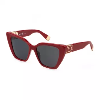 Furla SFU879-5409LB Women's Sunglasses - Acetate Frame, UV400 Protection, 54mm Lens