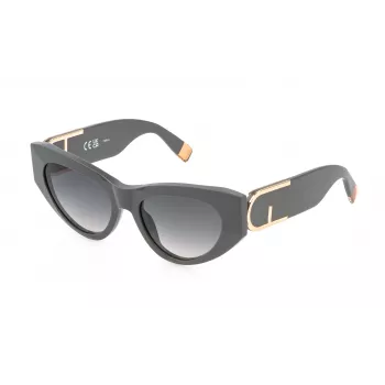 FURLA SFU881-540GFS Women's Sunglasses Havana Tortoise Gradient Grey 54mm