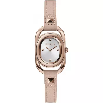 FURLA Women's Arco Chain Watch WW00008003L3 - 24mm Rose Gold Tone Stainless Steel