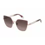 FURLA Women's Cat Eye Sunglasses SFU690-580SHP Havana Brown Acetate Frame Brown Gradient Lens 58/17/135 mm