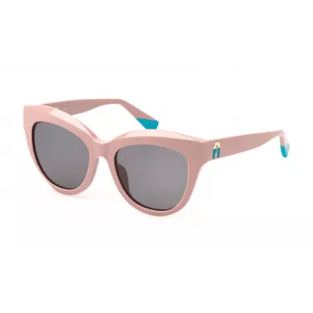 FURLA Women's Cat Eye Sunglasses SFU780-540816 Havana Acetate Gradient Brown Lens 54/15/140 mm