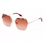 FURLA Women's Sunglasses SFU599V58300K Butterfly Havana Acetate Frame Brown Gradient Lens 58mm