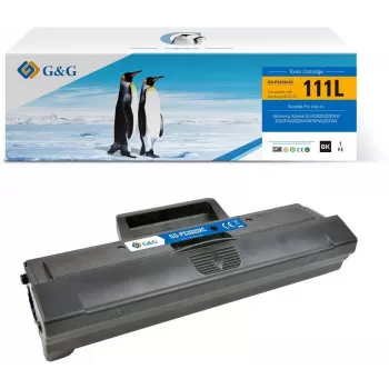 G&G 14148 Toner Cartridge Compatible with Samsung MLT-D111L / HP SU799A - Black, High Yield (1,800 Pages)