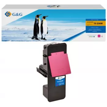 G&G 14778 Compatible Toner Cartridge for Kyocera TK-5240M – Magenta, Laser, 3,000 Pages