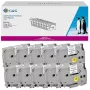 G&G 20101 Compatible Brother TZe-221 Label Tape, 9mm x 8m, Black on White, Laminated, 10-Pack