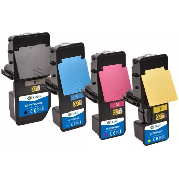 G&G 20891 Toner Cartridge 4-Pack Replacement Black, Cyan, Magenta, Yellow