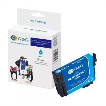 G&G Compatible Cyan Ink Cartridge Replacement for Epson 604XL (20549)