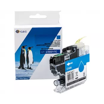 G&G Compatible Ink Cartridge for Brother LC-3217C Cyan (13995)