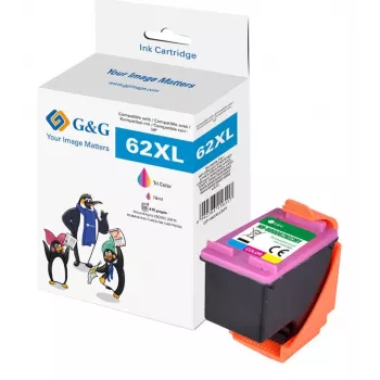 G&G Compatible Ink Cartridge for HP 62XL / C2P07AN Tri-Colour High Yield (18836)