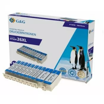 G&G Compatible Ink Cartridge Multipack for Canon PGI-2600XL/CLI-2610XL - Black, Cyan, Magenta, Yellow (4-Pack)