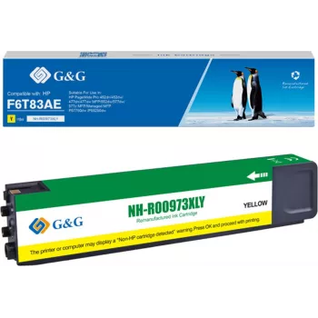 G&G Compatible Ink Cartridge Yellow High Yield 7000 Pages for HP PageWide Pro 452/477