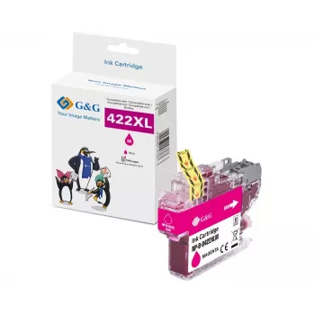 G&G Compatible Magenta Ink Cartridge for Brother LC422XLM (1500 Pages) - 20586