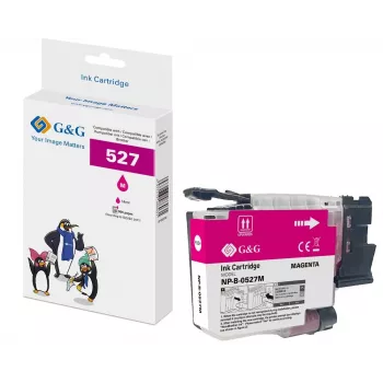 G&G Compatible Magenta Ink Cartridge for Brother LC527M (900 Pages) 22059