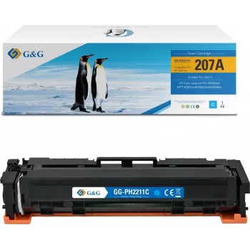 G&G Compatible Toner Cartridge for HP 207A / W2211A (Cyan)