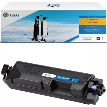 G&G Compatible Toner Cartridge for Kyocera TK-5140K / 1T02NR0NL0 - Black, Standard Yield, 7,000 Pages