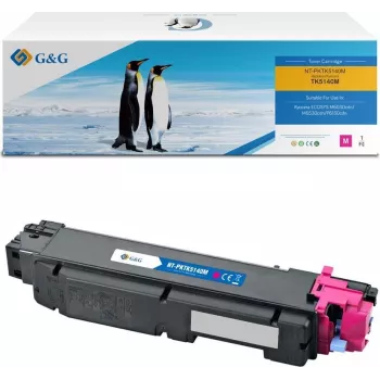 G&G Compatible Toner Cartridge for Kyocera TK-5140M (Magenta) - 1T02NRBNL0