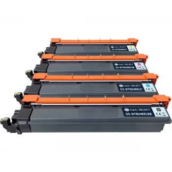 G&G Compatible Toner Cartridge Set for Brother TN-248XL (Black, Cyan, Magenta, Yellow) – 4-Pack, 9900 Pages Total GS-BTN248KCMY-4P