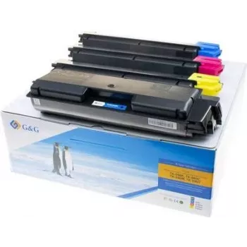 G&G Compatible Toner Multipack for Kyocera TK-590BK/C/M/Y (Black, Cyan, Magenta, Yellow, 4-Pack) 15019