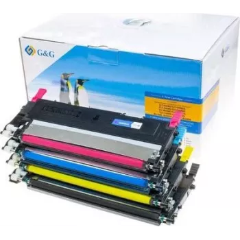G&G Compatible Toner Multipack for Samsung CLT-P4092C - Black, Cyan, Magenta, Yellow (4-Pack) 15003