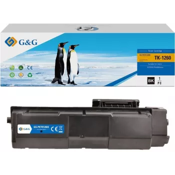 G&G GG-PKTK1260C High Yield Cyan Toner Cartridge Compatible with Brother TN-225 (2,200 Pages)
