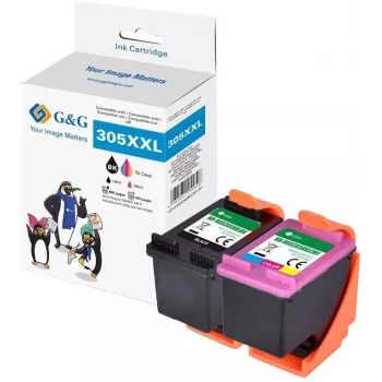 G&G GP-H305XXLBKCMY-2P Compatible HP 305XL High Yield Ink Cartridge 2-Pack (Black & Tri-Color)