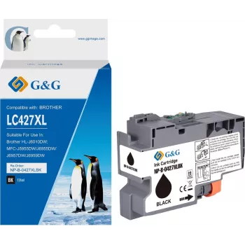 G&G Ink Compatible with Brother 427XL LC-427XLBK Black High Yield