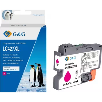 G&G Ink Compatible with Brother 427XL LC-427XLM Magenta