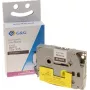 G&G Label Tape 15558 Compatible with Brother TZe-335, White Tape, Black Print, 12 mm x 8 m