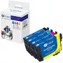 G&G Multipack Ink Cartridges Compatible with Epson 604XL (4 x XL, Black/Cyan/Magenta/Yellow, 20547)