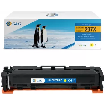 G&G NT-PH2212XY Compatible Toner Cartridge Yellow High Yield for HP 207X / W2212X