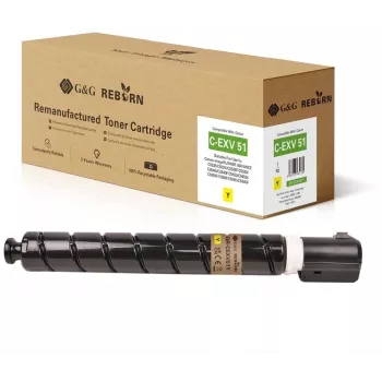 G&G Reborn Toner Cartridge Compatible with Canon C-EXV 51 (0484C002) Yellow