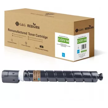 G&G Reborn Toner Cartridge Compatible with Canon C-EXV 64 (5754C002) Cyan