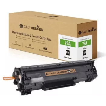 G&G Reborn Toner Cartridge Compatible with HP 79A / CF279A (21239) - Black, 1,000 Pages