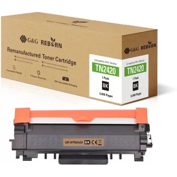 G&G Reborn Toner Compatible with Brother TN-2420 (Black, 3,000 Pages)