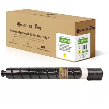 G&G Reborn Toner Compatible with Canon C-EXV 49 (8527B002) Yellow
