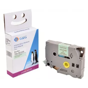 G&G Satin Ribbon Tape Compatible with Brother TZe-RG34P (18771)