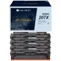 G&G Select XL Toner 4-Pack for HP 207X (Black, Cyan, Magenta, Yellow) - Compatible High Yield