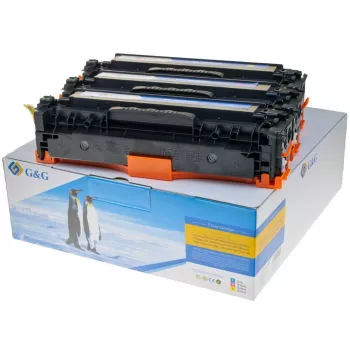 G&G Toner 3-Color Set for HP 125A /128A/131A C/M/Y
