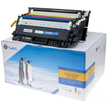 G&G Toner 4-Pack for Samsung CLT-P404C / HP SU365A Black, Cyan, Magenta, Yellow