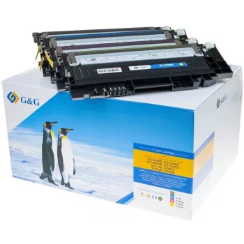 G&G Toner 4-Pack for Samsung P406C/HP SU375A Black/Cyan/Magenta/Yellow