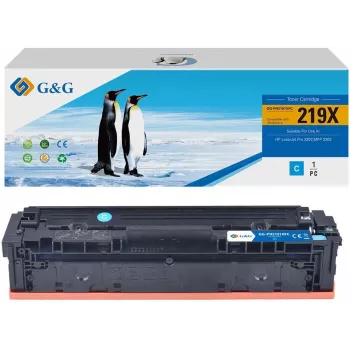 G&G Toner Cartridge Replacement for HP 219X / W2191X Cyan High Yield GG-PH2191XFC