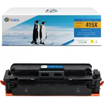 G&G XL Toner Cartridge Compatible with HP 415X / W2032X Yellow High Yield